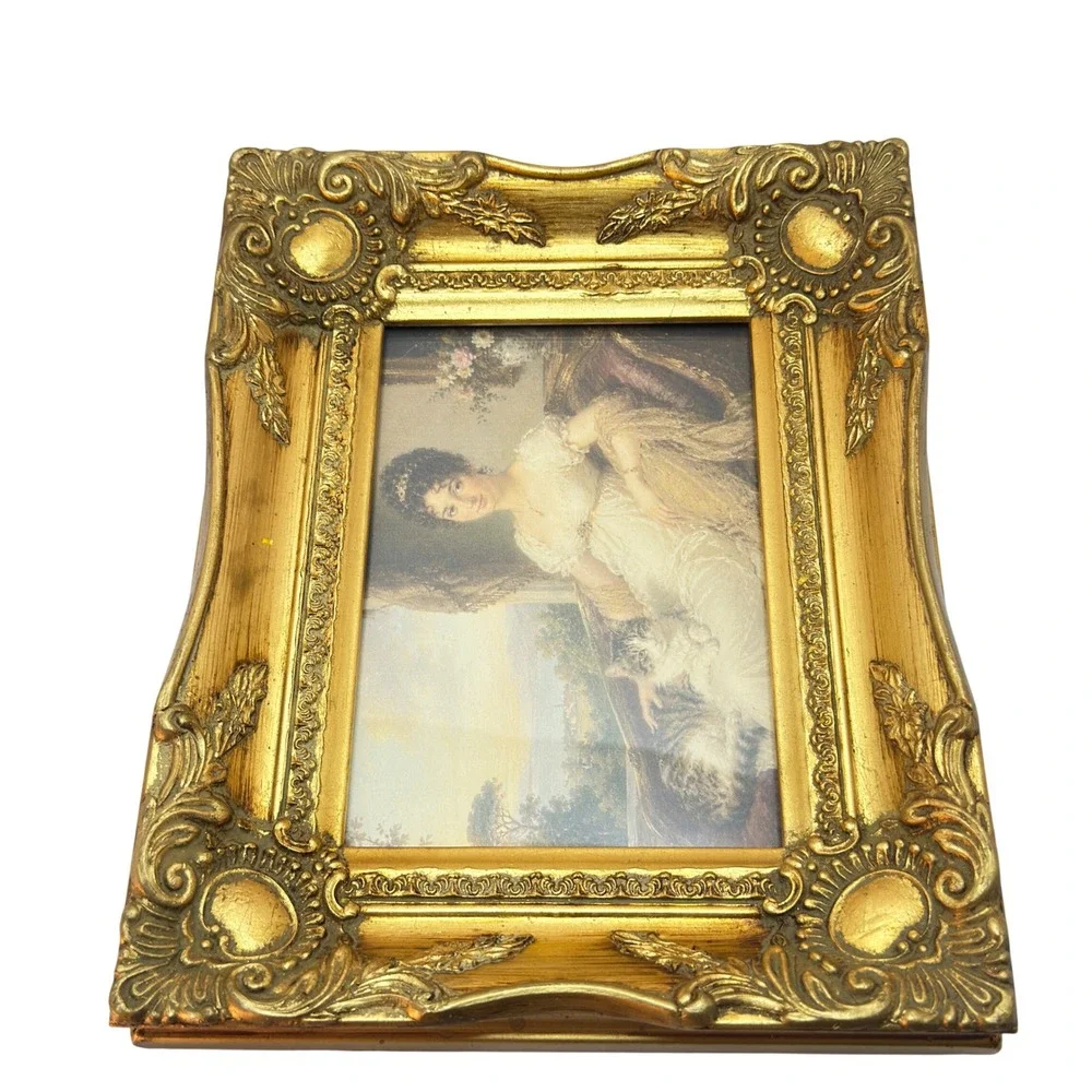 Vintage Ornate Gold 8x10 Frame Holds 5x7 Photo Baroque Victorian Decor